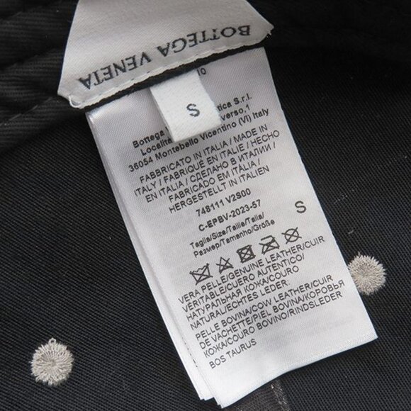 Bottega Veneta Cap Chino Print Nubuckles Cles Leather Light Beige S Hat Light main image 12